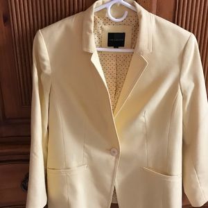 The Limited butter yellow blazer. Worn once.